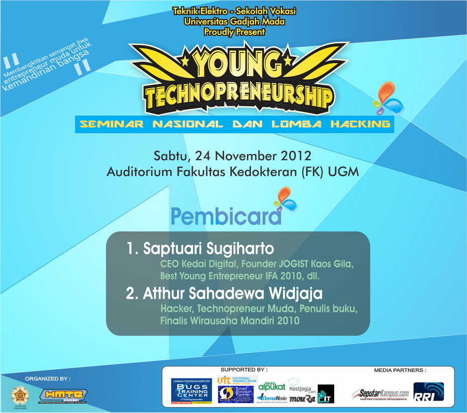 Seminar Nasional dan lomba hacking "Young Technopreneurship"